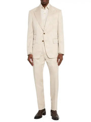 Men’s Premium Beige Two Piece Suit