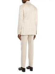 Men’s Premium Beige Two Piece Suit