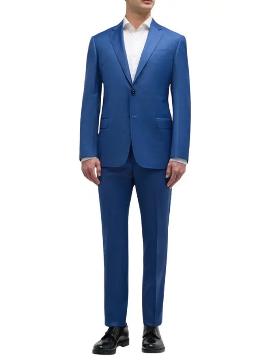 Men's Classic Blue Tailored Suit Set