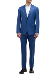 Men's Classic Blue Tailored Suit Set
