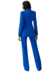 Royal Blue Women's Tailored Two Piece Suit