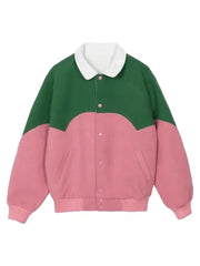 Tyler, the Creator Green & Pink Golf Jacket Varsity Style Bomber