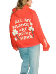 Never Alone Graphic Hoodie – Oversized Unisex Statement Pullover