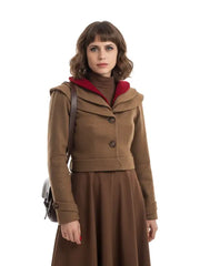 A Private Affair Marina Quiroga Brown Coat for Women