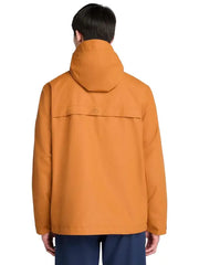 Men’s Mustard Hooded Utility Jacket with Weather-Resistant Fabric