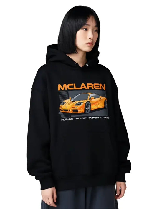 McLaren F1 Graphic Hoodie Black – Premium Racing Streetwear Pullover