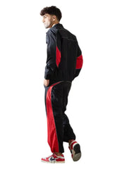 Black and Red Retro Track Suit for Men