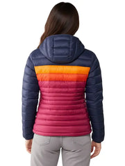 Women’s Colorblock Lightweight Puffer Jacket with Hood