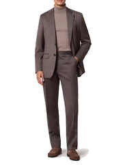 Premium Men’s Classic Brown Suit Set with Tailored Fit