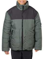 Kids Insulated Puffer Jacket with High Neck for Winter