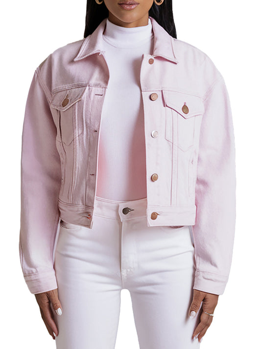 Pink Denim Jacket