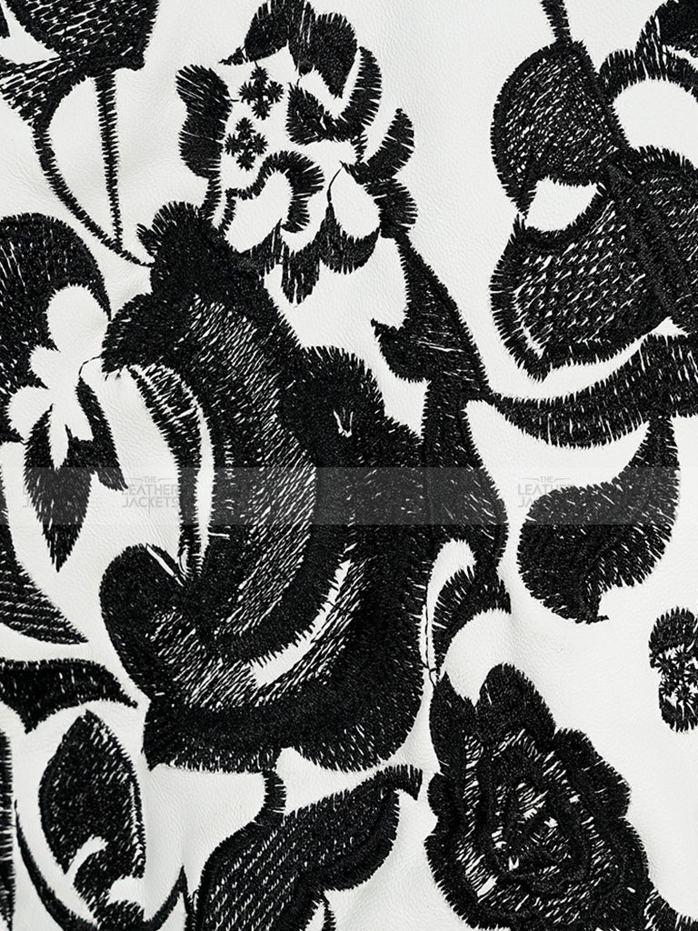 Women's Rose Embroidered Euphoria Biker Jacket