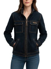 Womens Dark Blue Jeans Denim Jacket