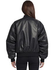 Women's Black Bomber Jacket