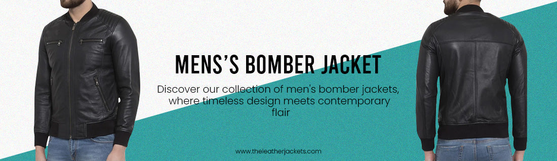 Men’s Bomber Leather Jacket Collection