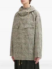 Unisex Checkered Hooded Overshirt | Lightweight Casual Plaid Jacket