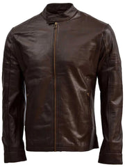 Chocolate Brown Leather Jacket