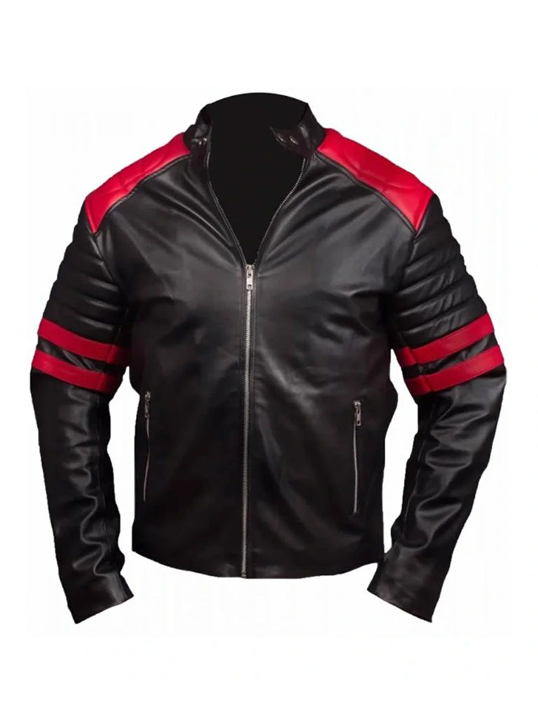 Black Retro Vintage Leather Jacket