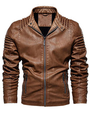 Fully Lined Biker Leather Jacket