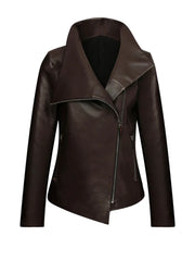 Brown Bitter Casual Leather Jacket