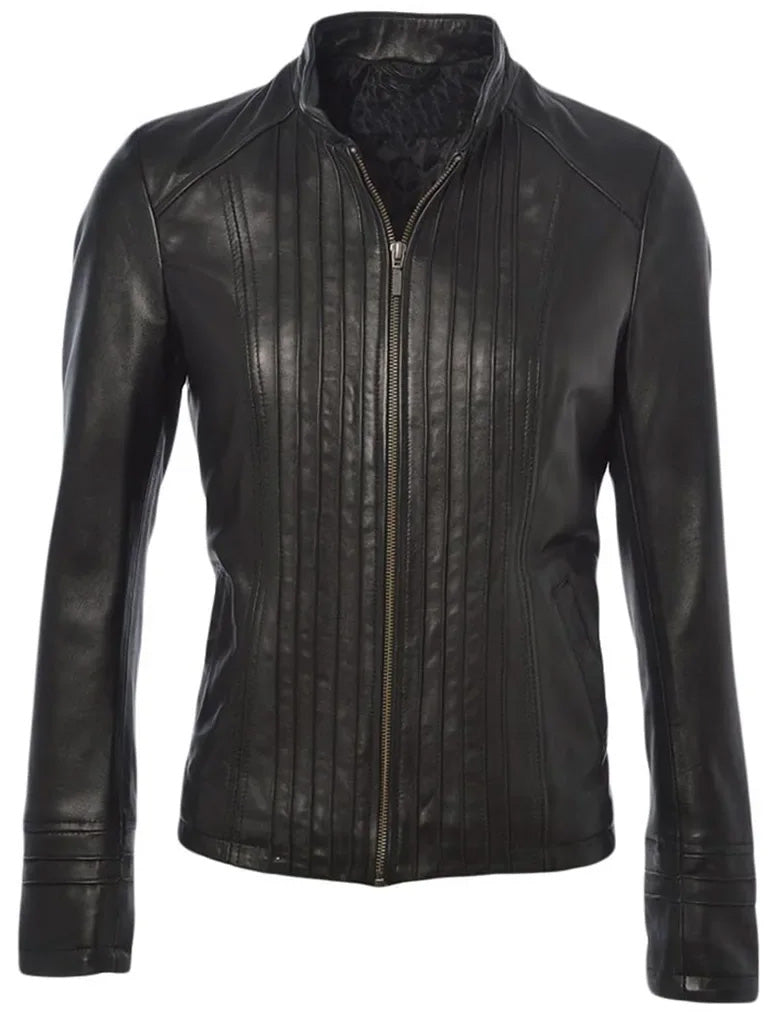 Black Vintage Leather Jacket