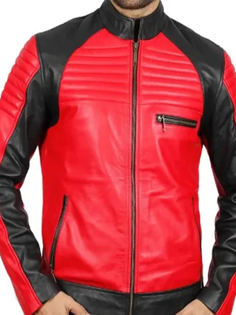 Black and Red Busa Motorcycle Jacket