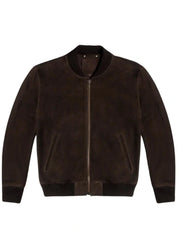 Suede Bomber Jacket