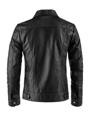 Shirt Style Genuine Leather Jacket