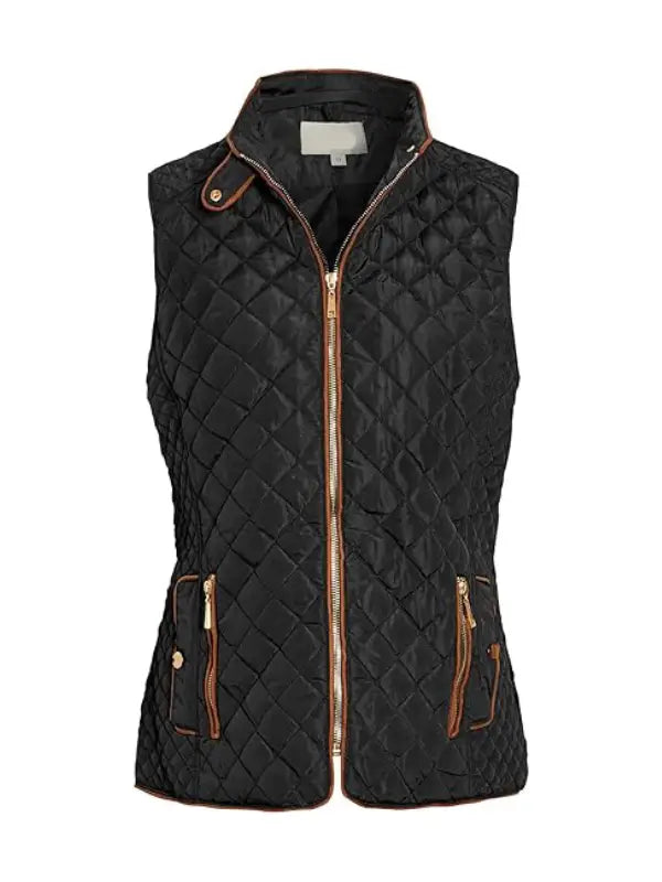 Women’s Black Quilted Lightweight Vest