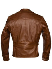 Brown Biker Genuine Leather Jacket