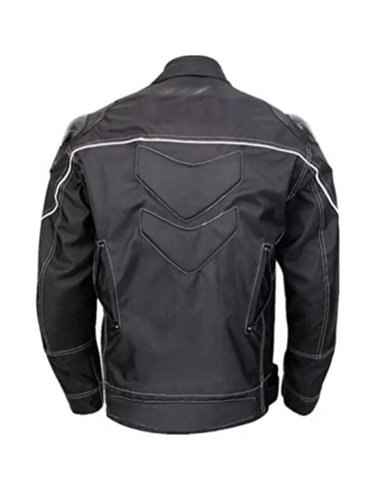 Motorcycle Black Vintage Genuine Leather Jacket