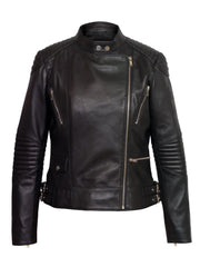 Black Leather Biker Jacket