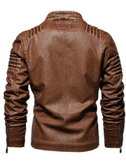 Fully Lined Biker Leather Jacket