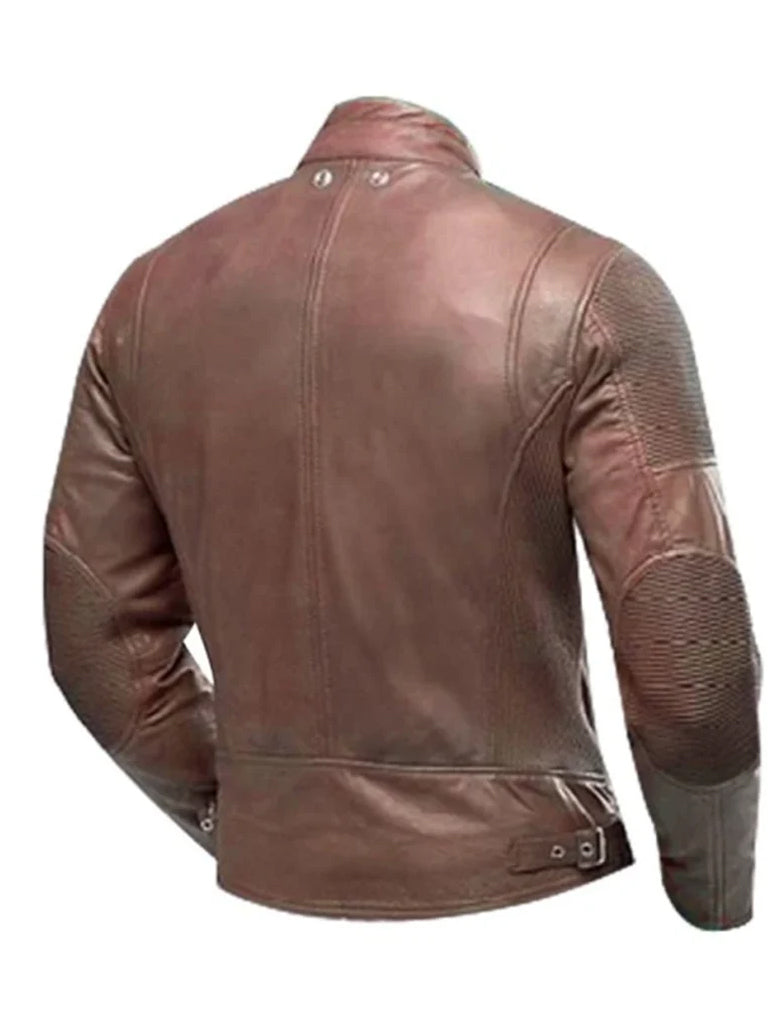 Cafe Racer Biker Vintage Real Leather Jacket