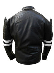 Brando Black Biker Real Leather Jacket