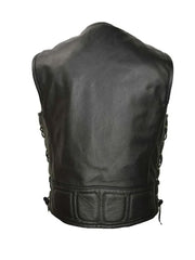 Black Premium Lambskin Leather Vest