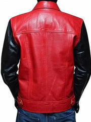 Red and Black Leather Jacket