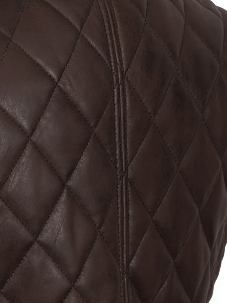 Chocolate Brown Genuine Leather Gilet