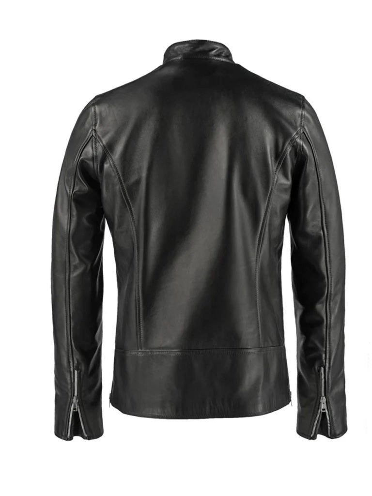 Biker Black Genuine Leather Jacket