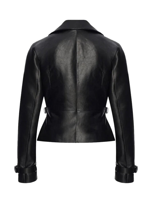 Black Casual Leather Jacket