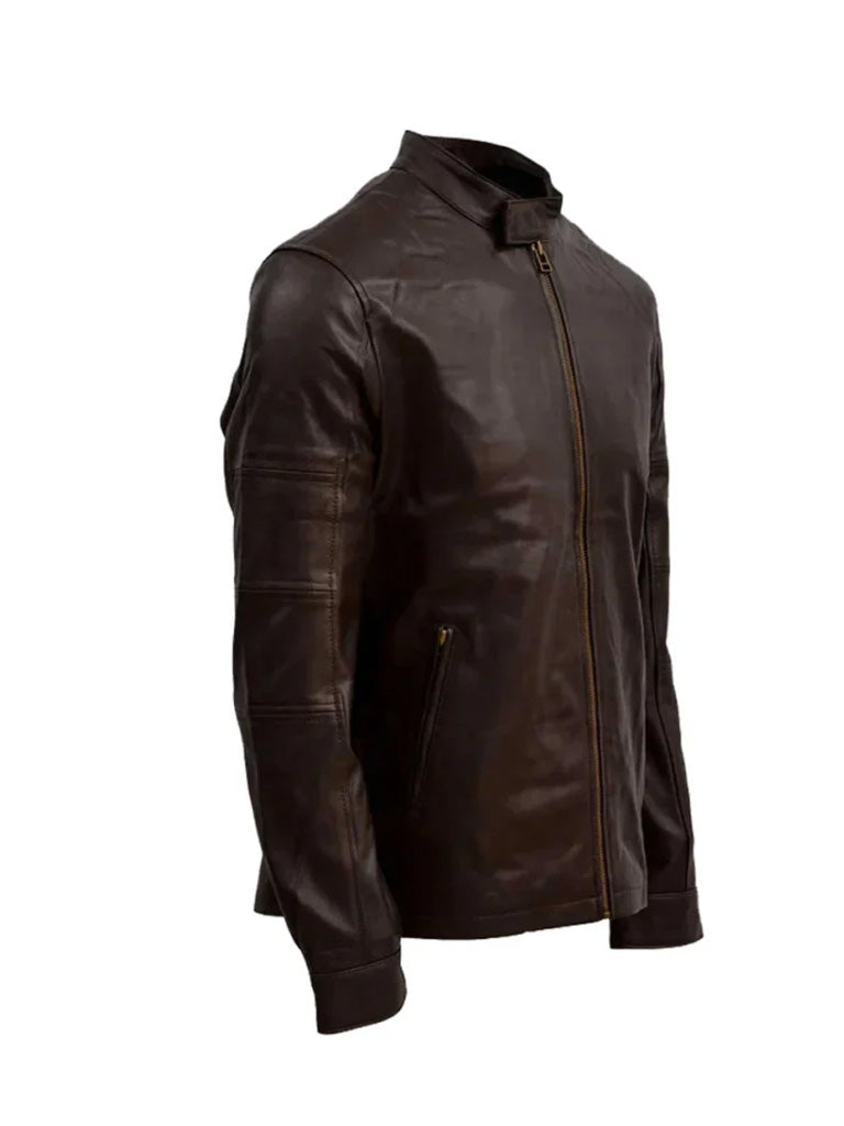 Chocolate Brown Leather Jacket