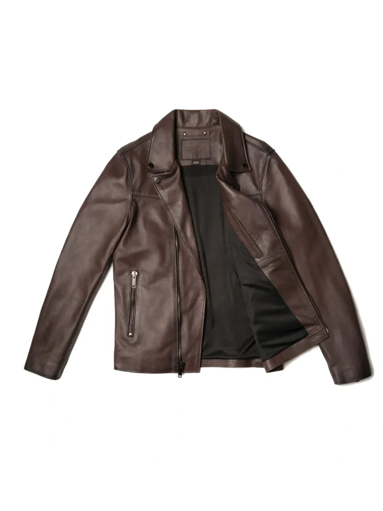 Brown Shipskin Leather Jacket