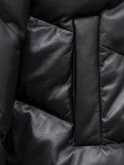 Black Padded Leather Jacket