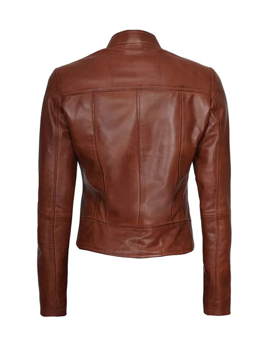 Vintage Brown Leather Jacket