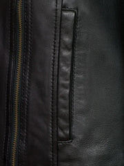 Lapel Slim Style Leather Jacket