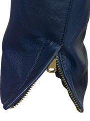 Blue Collar Less Biker Leather Jacket - The Leather Jackets