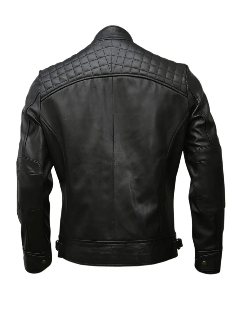 Biker Quilted Leather Jacket