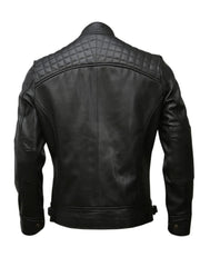 Biker Quilted Leather Jacket - The Leather Jackets