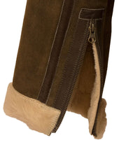 Shearling Suede Genuine Leather Jacket - The Leather Jackets