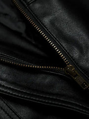 90's vintage Black leather Jacket - The Leather Jackets